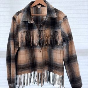Dylan • Flannel Fringe Jacket